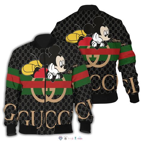 gucci jacket mickey mouse|Mickey Mouse wearing Gucci.